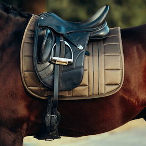 Tapis de selle matelassé en coton haute densité tout usage, durable, avec protection renforcée pour la sangle de selle - Product Image 3