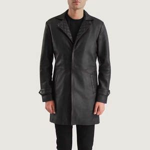 2024 nueva llegada Venta en línea Mejor Outlet Hombres Abrigo de cuero Ropa de hombre Abrigo de cuero de invierno de alta calidad - Product Image 5