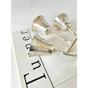 ถ้วยอลูมิเนียมสีเงินทำด้วยมือออกแบบให้สลักสำหรับวิสกี้ที่หรูหราอุปกรณ์บาร์เป็นมิตรกับสิ่งแวดล้อมทนทานมาใหม่ - Product Image 4