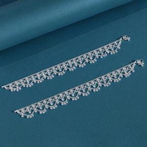 Look traditionnel plaqué or feuille Style cheville bijoux allemand argent cheville mode bracelets de cheville bijoux pour mariage et festival - Product Image 2