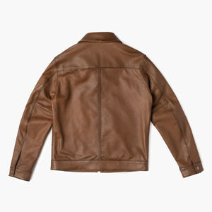 2025 veste en cuir à capuche pour hommes personnalisée de haute qualité meilleur prix veste en cuir de mode fabriquée au Pakistan - Product Image 6