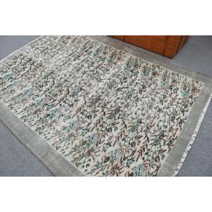 Tapis turc vintage 5,4x7,8 pieds, tapis persan gris - Product Image 3