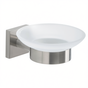 FUJI Brushed Silver FJ11 38 Wall-Mounted <b>Soap</b> <b>Holder</b> 11x13x5.4cm Bath & Toilet Supplies - Product Image 2