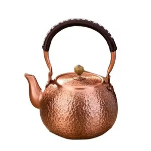 Hervidor de té de cobre de alta calidad, hervidor de agua hecho a mano para elaboración de café, cocina, hogar, café, tetera decorativa, uso de regalo - Product Image 3