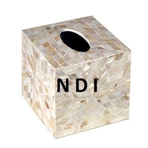 Boîte à mouchoirs de qualité supérieure, finition noire antique, forme personnalisée, pour bureau, maison et autres utilisations, aux prix les plus bas - Product Image 3