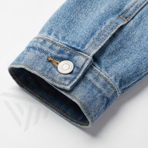 แจ็คเก็ตยีนส์ดิบสำหรับผู้หญิงไซส์ใหญ่ ขายส่ง สำหรับฤดูใบไม้ร่วงและฤดูหนาว  รับทำโลโก้ ผ้าฝ้ายยืด ดีไซน์ใหม่ แฟชั่นทันสมัย สีตามสั่ง - Product Image 6