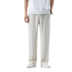 Pantalones de Lona de Moda para Hombre, Pantalones Casuales Transpirables de Corte Holgado y Estilo Simple - Product Image 6