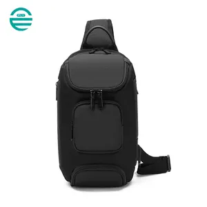 FULIYA-bandolera deportiva de viaje para hombre, bolso de hombro con carga USB, personalizado, resistente al agua