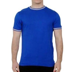Bleu couleur personnalisé hommes t-shirts vêtements de sport hommes vêtements respirant séchage rapide 100% coton à manches courtes été décontracté O cou t-shirts - Product Image 6
