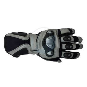Gants de course unisexes à doigts entiers en cuir imperméable, technologie d'écran tactile coupe-vent pour le sport, motif de ceinture d'équitation moto - Product Image 4