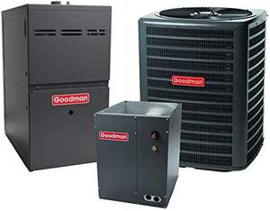 Système de climatisation Goodman 3 TON 14 SEER2 Upflow R-32 avec fournaise 80% AFUE 100k BTU - Product Image 6