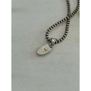 Pendentif Turquoise Mohave et Diamant Style Sud-Ouest, Plaqué Or Rose, Platine et Rhodium, Sertissage Clos, Argent Sterling, Bijou Tendance - Product Image 5