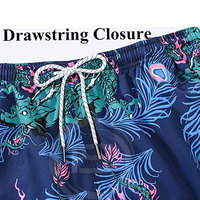 Shorts de bain pour hommes 100% coton, unis, décontractés, légers, séchage rapide, pour la plage, la natation et le surf