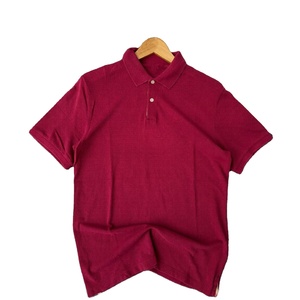 Polo en piqué de coton de haute qualité 220 GSM, noir, avec mini broderie, logo personnalisé, col côtelé, pour hommes. - Product Image 5