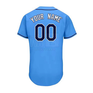 Nouvelle tenue de baseball ajustée grande taille unie 100 % polyester respirante, anti-humidité et séchage rapide unisexe de haute qualité - Product Image 4