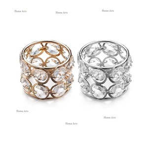 Handmade Metal And Crystal Napkin Ring Premium Quality Customized Size Napkin Tissue Ring At Lowest Price - Product Image 4