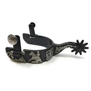 Éperons de cheval occidentaux à la mode avec accessoires équestres d'équitation d'éperon fin de joint de matériel d'alliage - Product Image 4