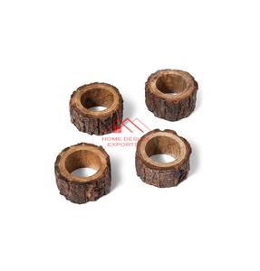 Dessins de serviette en bois conçus à la main pour les fêtes de mariage et les restaurants Décoration de mariage Anneaux de serviette en bois pur Aspect mignon - Product Image 4