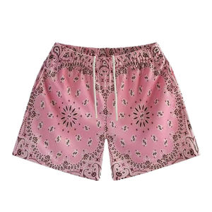 Shorts de Malla Casuales de Verano Unisex Personalizados al por Mayor, hasta la Talla 6XL, Multicolores con Patrón Sólido, Cintura Media - Product Image 3