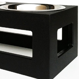 Bol d'alimentation pour animaux de compagnie portable personnalisé à la mode Double bol en acier inoxydable avec support Prix compétitif - Product Image 4