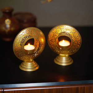 Glimmering Charm Candle Holder for Your Home Soothing Tea <b>Light</b> Holder to Elevate Your <b>Space</b> - Product Image 3