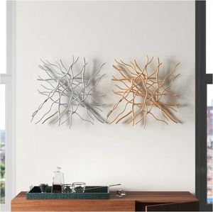 Décoration murale de maison de luxe Grande décoration murale en métal faite à la main Arts muraux Accent Arts muraux Vente en gros à bas prix Home craft export 2025 - Product Image 1