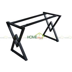 BNVCN78003-Modern 1m X 60cm Expandable Rubber Wood Dining <b>Table</b> with Diamond-Shaped Legs Assembly Required - Product Image 6