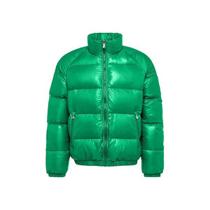 Abrigo de invierno acolchado con cuello alto con capucha Chaqueta acolchada de burbujas de tela reversible transpirable Cálido - Product Image 2