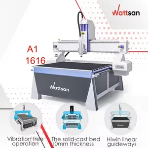 Wattsan A1 1616 2.2kw 3.2kw 4.5kw CNC Router Woodworking Machine For Sale