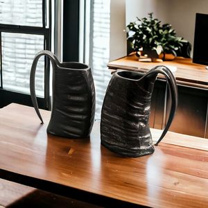 Elegante taza de cuerno de búfalo, el último diseño de animales en estilo náutico, superventas, artesanías naturales pulidas talladas a bajo precio - Product Image 2