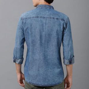 Camisa Vaquera para Hombre, Estilo Nuevo, Suministro Directo de Fábrica 2026, Secado Rápido, Tela Vintage, Venta en Línea, Servicio OEM - Product Image 4