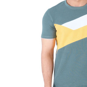 เสื้อยืดผู้ชายคอกลมผ้าคอตตอน 100% คุณภาพสูง ดีไซน์ใหม่ ทรงปกติ  รับสกรีนสีและโลโก้ ผ้า 120 กรัม - ขายส่ง - Product Image 5