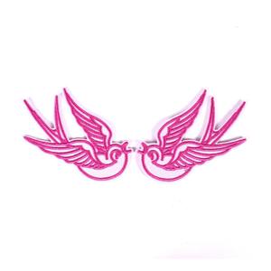 Meilleur prix, patchs brodés sur mesure, motif d'oiseaux, à vendre, logo personnalisé de haute qualité, badges brodés à la main - Product Image 4