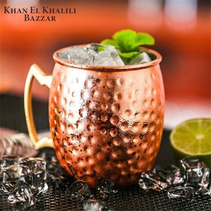 Moscow Mule Tasse en cuivre martelé fait à la main Nouveau design Fabriqué à la main Nouveau design Tendance Meilleure vente Tasse de finition à la mode - Product Image 2