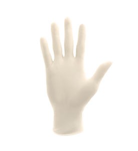 Gants en latex de caoutchouc naturel blanc crème de haute qualité, légèrement poudrés, pour le nettoyage, Guantes, 5,7 grammes, en stock - Product Image 1