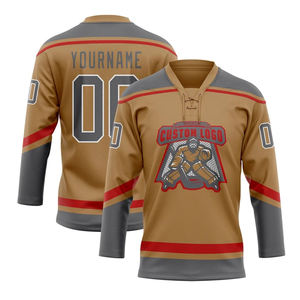 Maillots de hockey sur glace brodés personnalisés de haute qualité fabrication directe d'usine enseigner des vêtements de hockey sur glace - Product Image 2