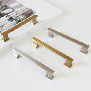 มือจับตู้บาร์โลหะผสมสังกะสีสไตล์โมเดิร์นกลางศตวรรษ ดีไซน์หรูหรา สำหรับลิ้นชักเฟอร์นิเจอร์ ตู้ครัว ตู้เสื้อผ้า อุปกรณ์ฮาร์ดแวร์ประตู  ยั่งยืนและเป็นมิตรต่อสิ่งแวดล้อม - Product Image 4