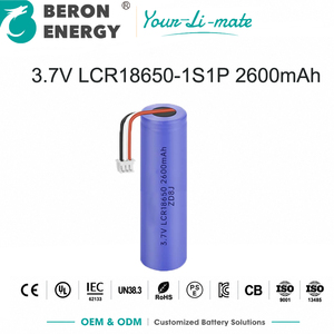 Batterie cylindrique au lithium-ion 18650 rechargeable pour enceinte Bluetooth et appareil audio portable - Product Image 1