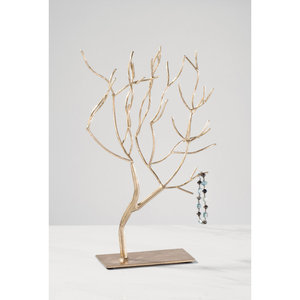 Porte-bijoux en métal en forme d'arbre Design Premium avec support en aluminium plaqué or brillant porte-bijoux le plus vendu de l'Inde 2025 - Product Image 5