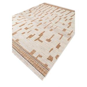 พรมขนสัตว์อัฟกันถักมือลายเรขาคณิตแบบนามธรรม รุ่น Re-1565 รูปทรงสี่เหลี่ยมผืนผ้า พรมปูพื้นห้องนั่งเล่น พรมปูพื้นห้องโถง - Product Image 2