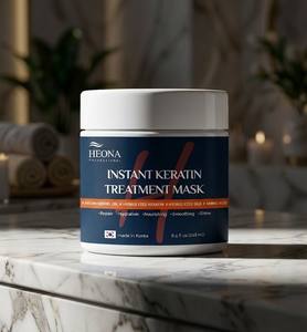 Tratamiento de Crema de Queratina Instantánea Heona 250ml para Reparación del Cabello Dañado, Reparación Capilar de Uso Diario, Concentrado Profesional de Salón - Product Image 3