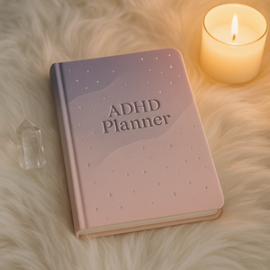 Labon hoa oải hương màu hồng ADHD kế hoạch bạc sao bìa cứng Gradient vải Bìa hàng ngày tập trung Tạp Chí cho phụ nữ neurodivergent sử dụng - Product Image 5