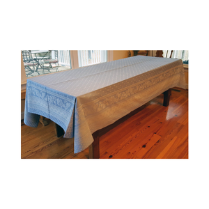 Nappe brodée anti-rétrécissement en marbre 4 places 100% coton avec fil rustique 120 GSM inde décoration de marque privée OEM UPS - Product Image 3