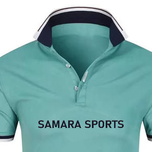Polo para hombre con logotipo impreso de estilo formal al por mayor, camiseta con logotipo bordado, Polo liso en blanco de secado rápido para hombre - Product Image 2