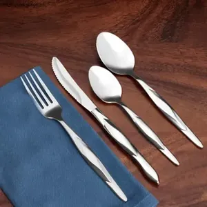 Juego de cubiertos de aluminio de último diseño, utensilios de cocina para restaurantes, cubiertos elegantes y duraderos para comer - Product Image 6