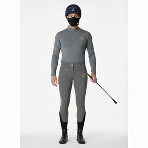 Pantalones de Montar a Caballo de Cintura Alta con Agarre Completo, Estilo Nuevo 2024, Pantalones de Montar para Mujer con Botones - Product Image 3