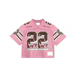 เสื้อครอปสำหรับทุกเพศวัสดุตาข่ายขนาดใหญ่สไตล์วินเทจสไตล์อเมริกันสำหรับผู้ชาย - Product Image 5