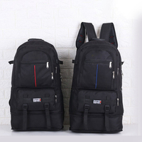Tas Ransel Travel Polyester Anti Air Kapasitas Besar Custom, Dapat Diperluas, Cocok untuk Dibawa Naik Pesawat, Tas Duffel Outdoor untuk Pendakian Gunung, Grosir OEM