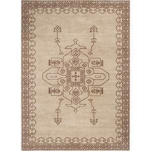 Tapis en laine noué à la main Majnun Blue 9x12, motif médaillon et abstrait, tapis moelleux pour la maison EPR-7043(OD) par Jaipur Rugs US - Product Image 1