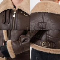 Veste d'hiver en cuir pour homme - Logo sur le devant, coupe-vent et imperméable, dernier design, haute qualité, en stock